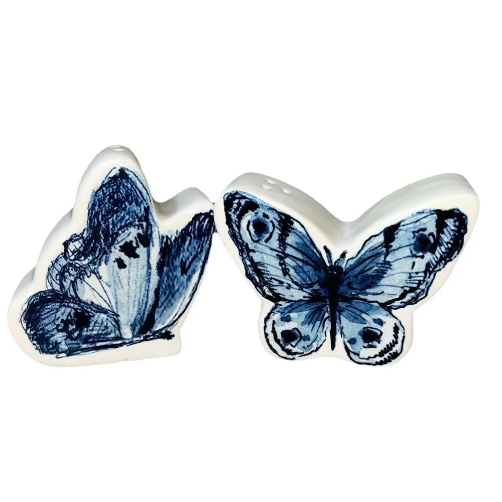 CRACKER BARREL Butterfly‎ Salt and Pepper Set Rare